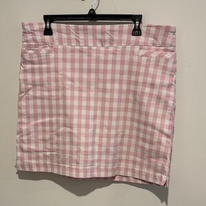Pink Gingham Women's Skort